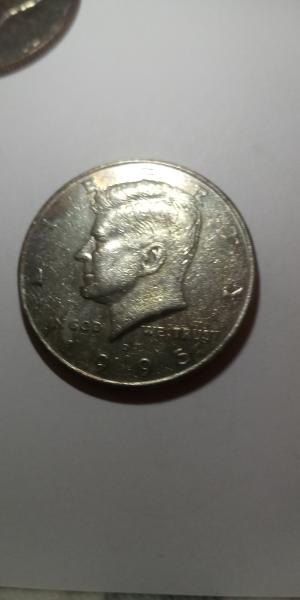 1995 half dollar different colors