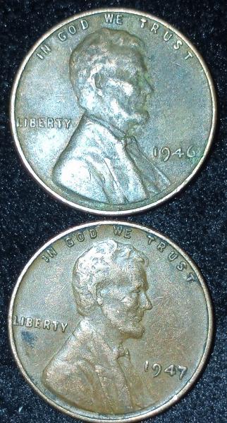 1946 no mint mark and 1947 no mint&hellip;