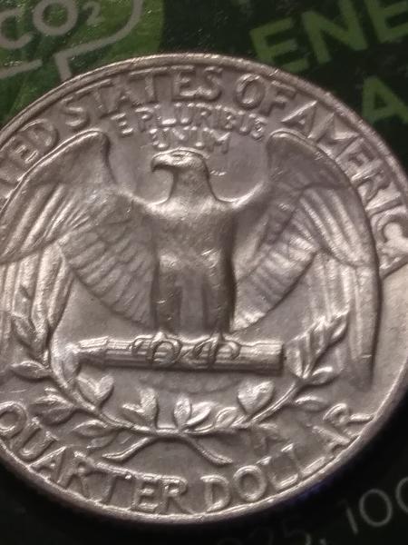 1964 P dieclash spitting Eagle quarter. D.D.R.