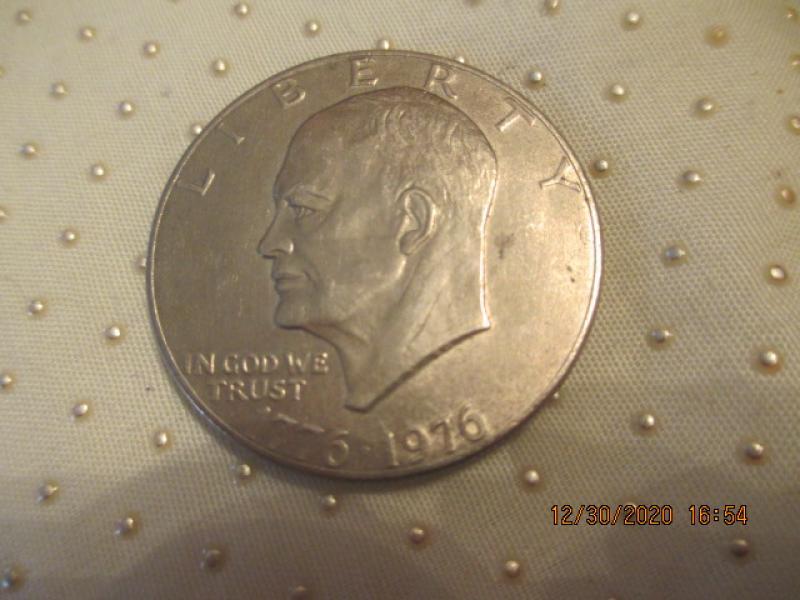 1776-1976 Eisenhower dollar coin no mint mark and double struck&hellip;