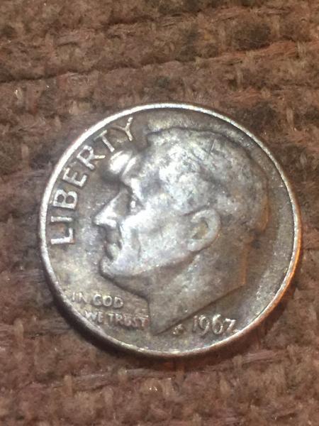 As you can see a 1967 dime just…