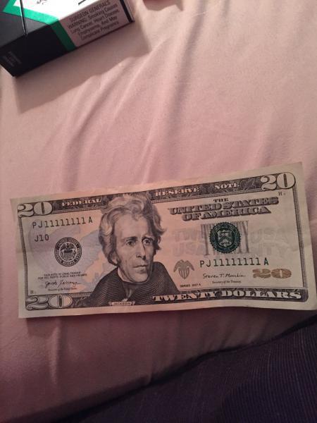 Very rare 2017 a 20 dollar bill 8&hellip;