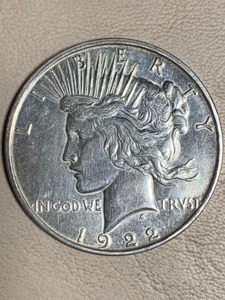 1922 D Peace dollar