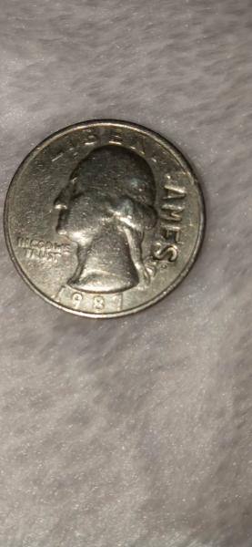 My quarter has it has a stamp on…