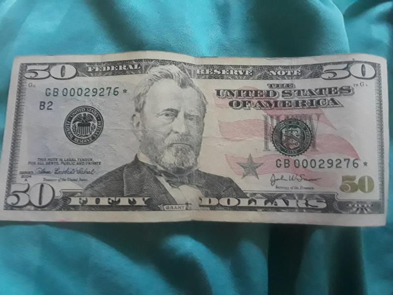 A extremely rare 2004a 50 dollar starnote bill.. by looking&hellip;