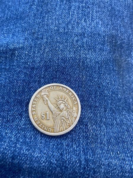 William Henry Harrison 1 dollar gold coin