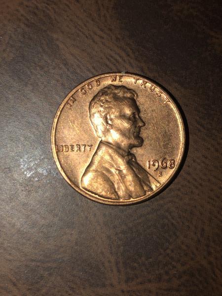 I found this 1968 s mint Lincoln Memorial penny and&hellip;
