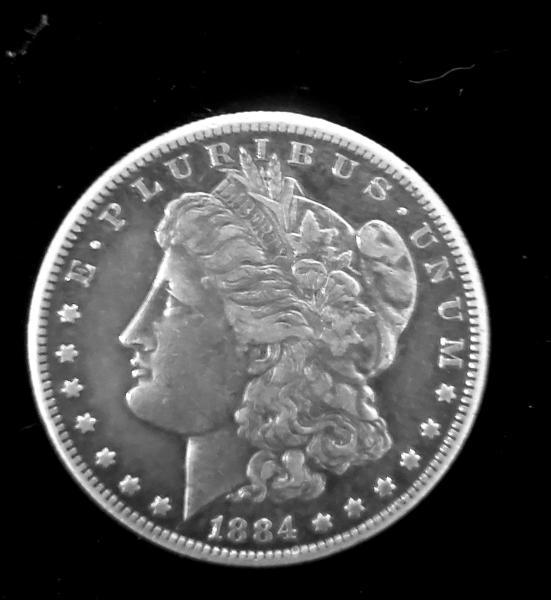 1884 morgan s silver dollar