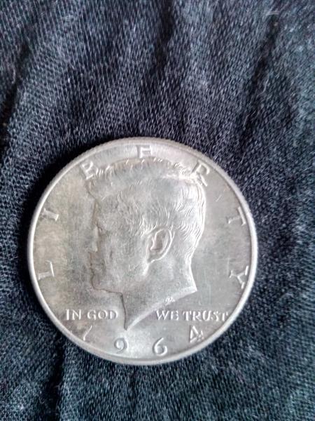 1964 Half dollar, 90% silver Good condition Rarity?