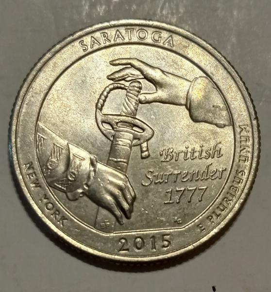2015D Saratoga quarter, D.D.O.&D.D.R.