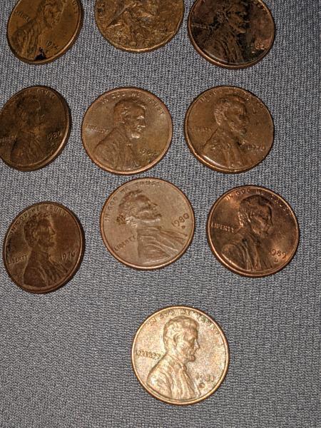 Old stash Denver mint pennies