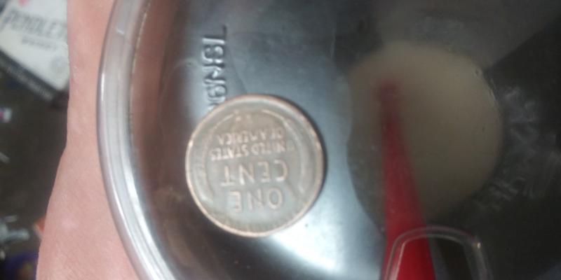 1946s penny with ghost image on reverse