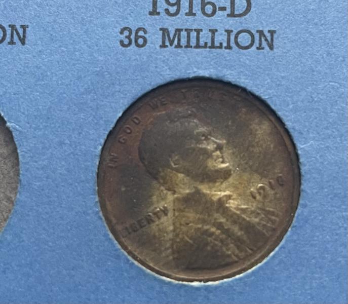 1909 vdb penny, 1918 penny with weird gold…