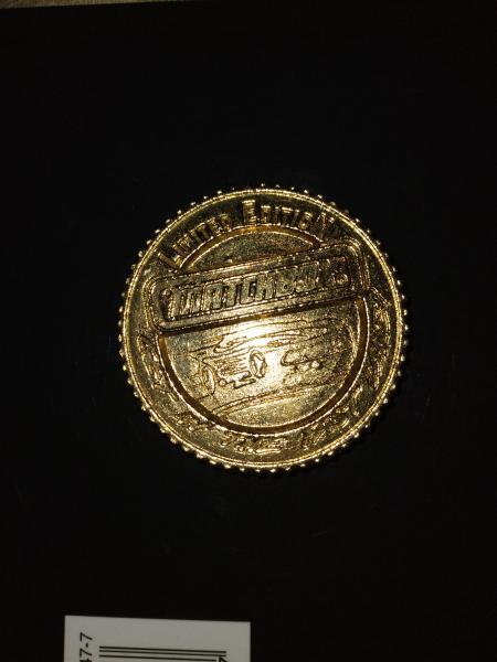 Limited edition Matchbox gold coin i was just…