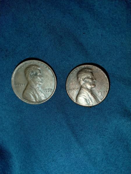1972 Lincoln Cent weight 2.62 smaller in size