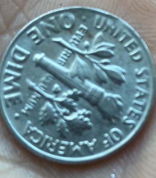 Looks like cracked die with a copper or…