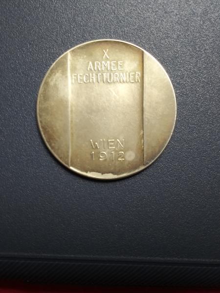 Rare Medal Fencing silver artist OSKAR THIEDE . X ARMEE&hellip;