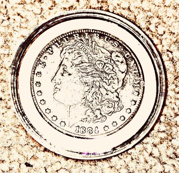1892s Morgan silver dollar