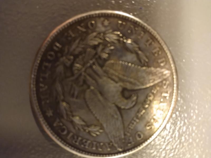 1887 Morgan silver dollar