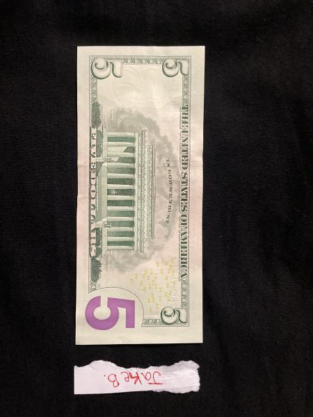 2017A 5$ Lincoln Federal Reserve note