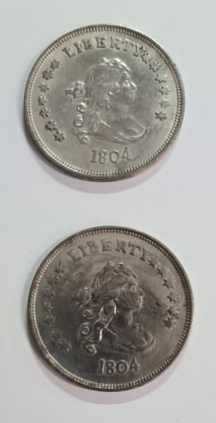 I have 2 coins from 1804 and 3 coins from&hellip;