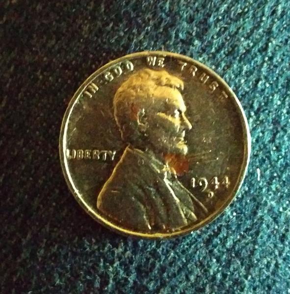 1944 D Steel Wheat Penny