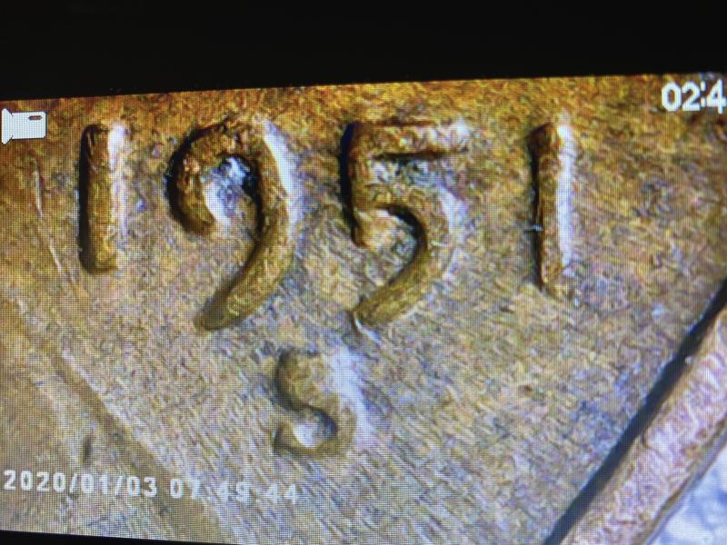 1951 S wheat penny. Mint mark error? I’m…