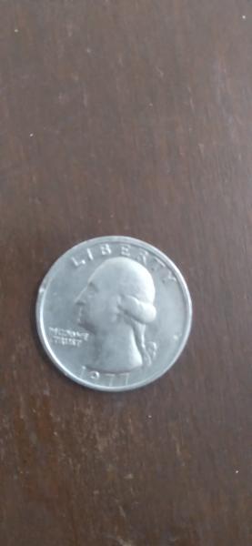 1977 Quarter no mint mark wt.5.7gr brodstike on…