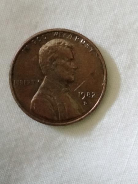 1982 small date 3.1 gram penny
