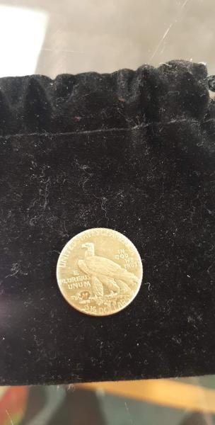 1928 real gold $2.50 Indian head coin. Not…