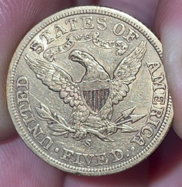 1901 $5 Gold Liberty -S mint mark Fair&hellip;