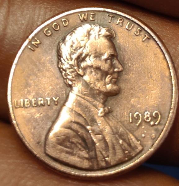 1989 one cent Lincoln debris on the year&hellip;
