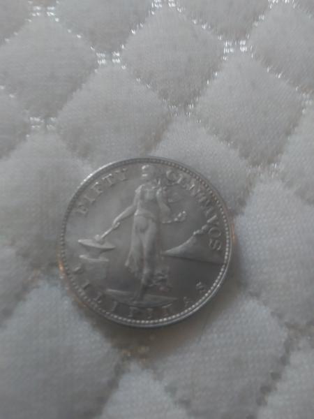 1944 S United States/ Philippine 50 Centavos