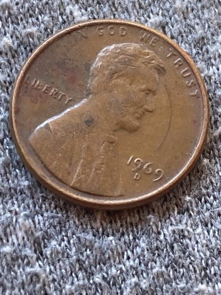 1969d penny with errors and no designer signature