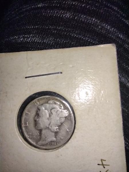 1945 - D Mercury coin