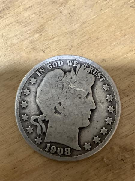 1908 Half dollar