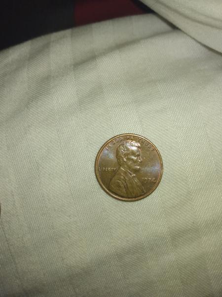 Double die no mint mark 1974 penny