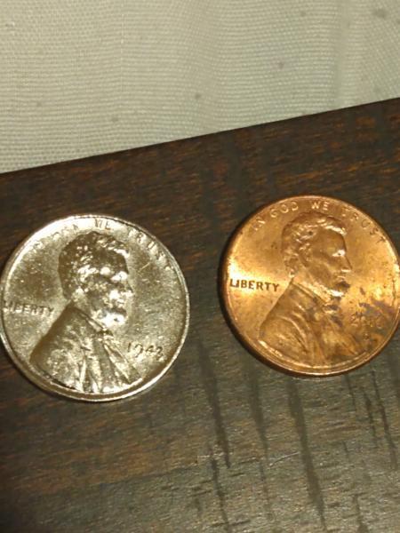 Silver medal 1943 penny