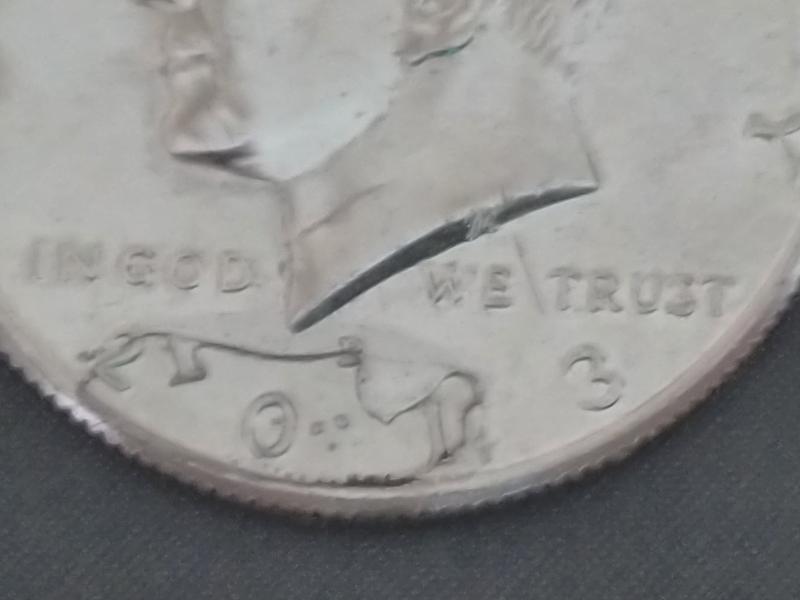 2013 Kennedy .50 piece look like it was struck twice