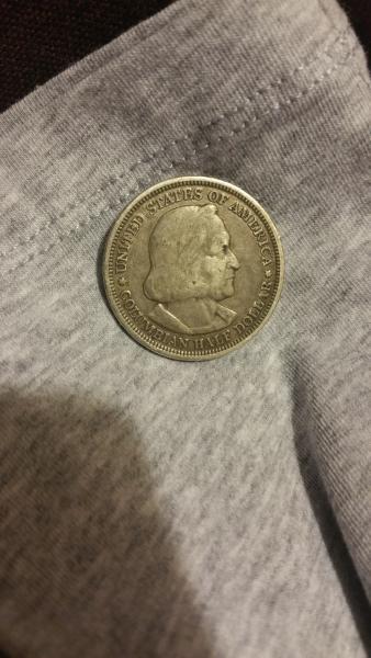 1893 Columbian half dollar.