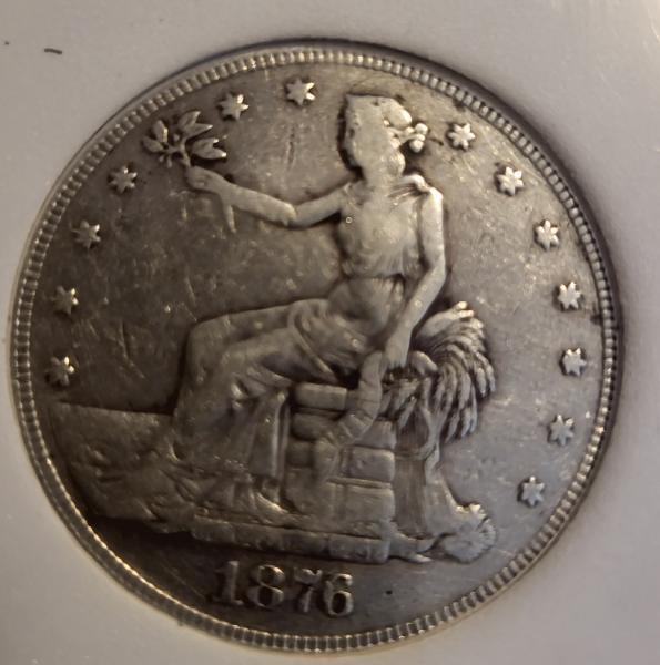 1876 p trade dollar type 2/2
