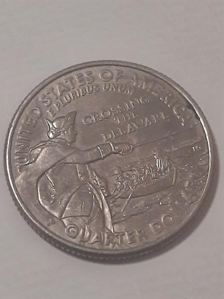 2021 Crossing the Delaware quarter with several errors.…