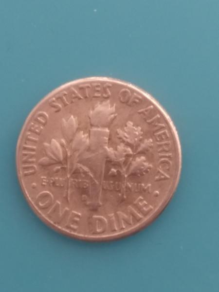 1963 silver dime with s stamped on Roosevelt's…
