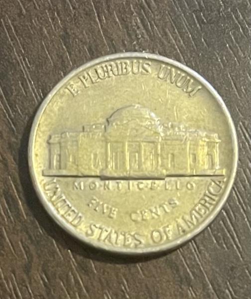 1983 D Nickel Misprinted with penny tint on&hellip;