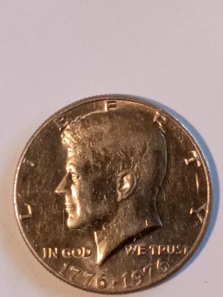 The coin was over pressed leaving a line…