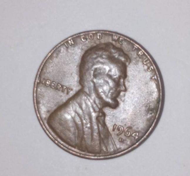 1964 D penny
