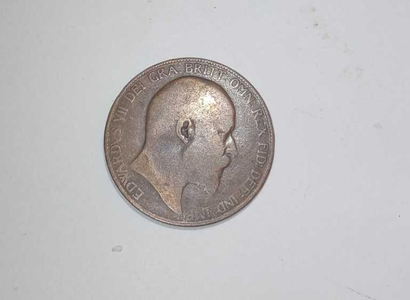 1907 king Edward sovereign gold penny