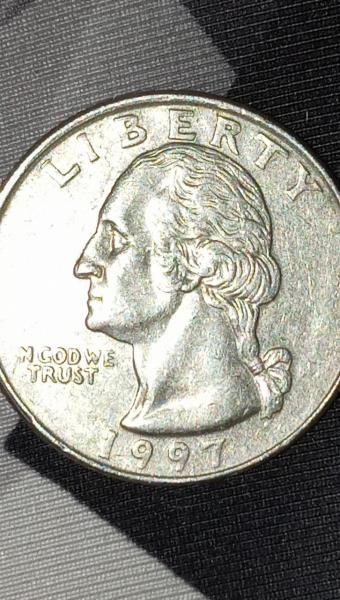 1997 Quarter with the letter"I" missing, In God&hellip;