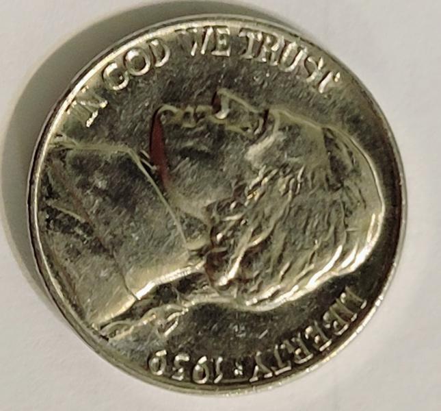 1939 Jefferson nickel DD reverse