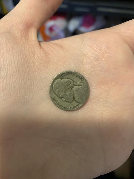 Possible error coin? Big “u” cut into it,&hellip;